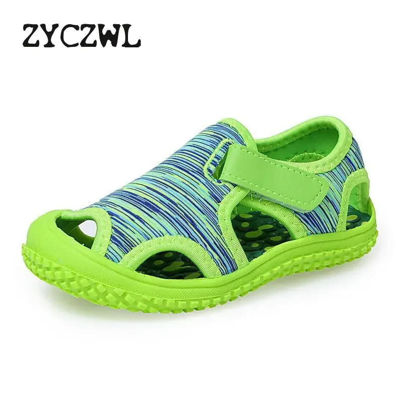 

Summer Baby Boys Sandals Children Beach Sandals Soft Bottom Unisex Girls Non-slip Infant Shoes Kids Outdoor Anti-collision Shoes