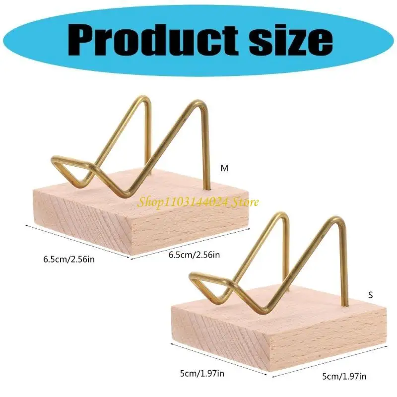 N5KE Small Mineral Display Wrack Wrack With With Wooden Race لسهولة التخزين والنقل من البلورات