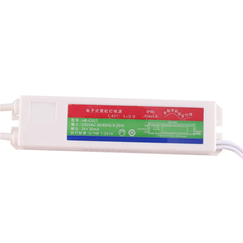 

AB35-3X 3KV 30MA Neon Electronic Transformer High Frequency Voltage Load 0.5-2.5M Neon Sign Power Supply Rectifier