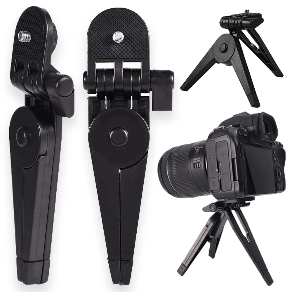 

2-1PCS Universal Portable Folding Tripod Stand for Canon Nikon Sony Camera DV Camcorder DSLR Camera Tripods Accessory Strap Belt