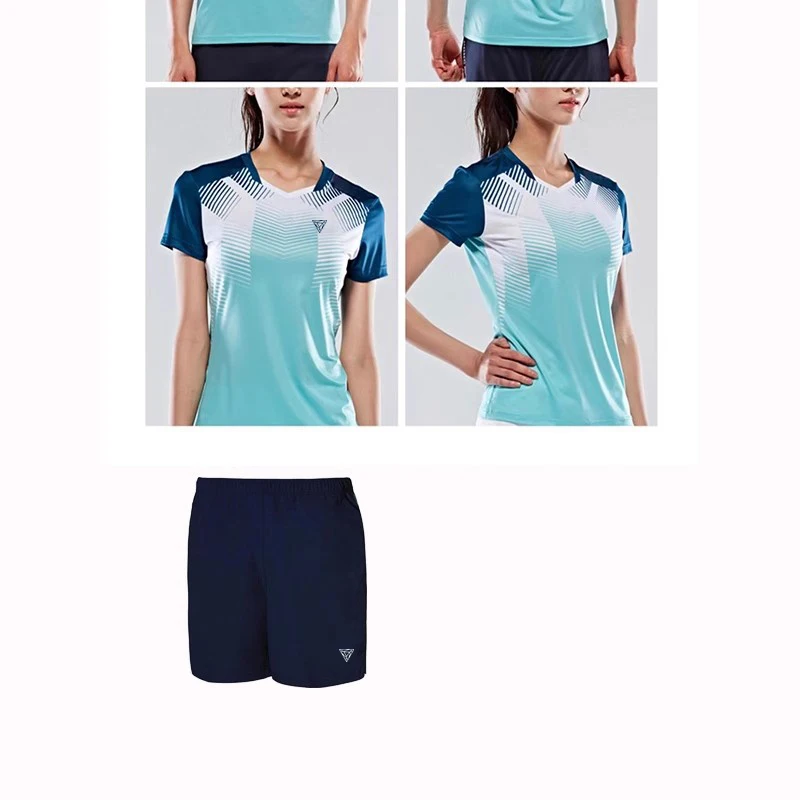 2024 sweat tennis clothing women\'s suit quick-drying Slim short-sleeved table tennis sportswear men and women badminton clothing