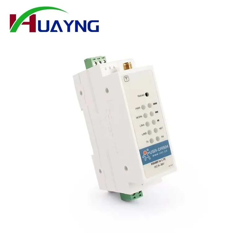Hot Sale USR-DR504-G Global CAT4 Modem RS485 to 4G LTE Modbus RTU TCP Communication Transparent Transmission M2M/IoT