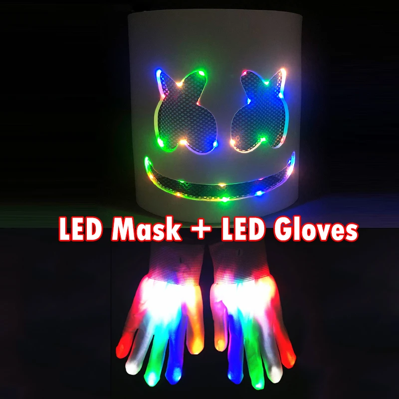 マシュメロ LED 電飾 マスク　高品質　　被り物　メロヘッド　フェス　EDM Sfdb2b5ee30eb40748e9b13244ad46