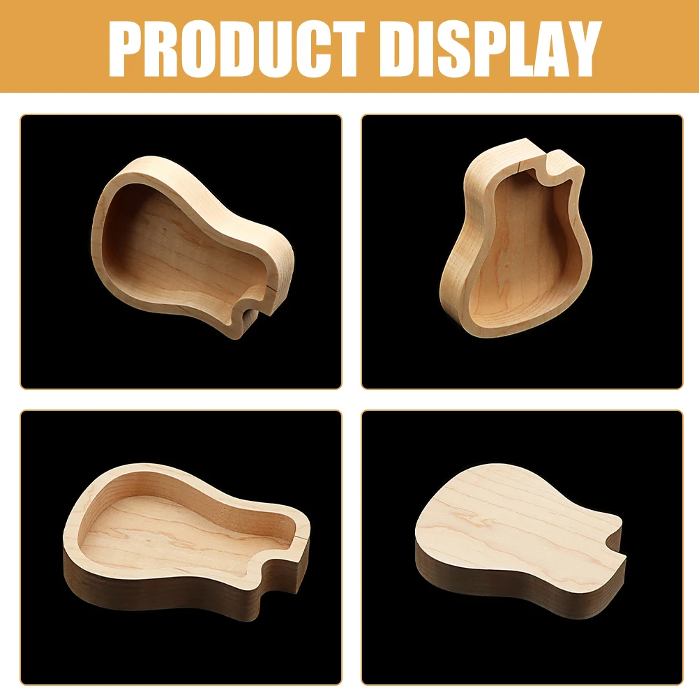 

Wooden Guitar Storage Holder Plectrum Container For Acoustic Standard Thumb Ukulele Finger Organizer Accessories Parts