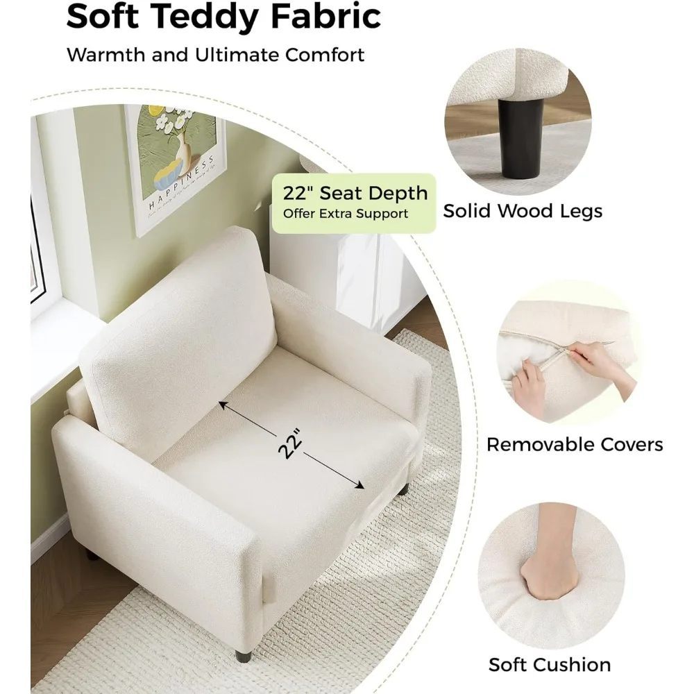 كراسي بذراع مريحة لغرفة المعيشة - إعداد بدون أدوات، كرسي قراءة لغرفة النوم، أثاث مصنوع بالكامل من الخشب #3