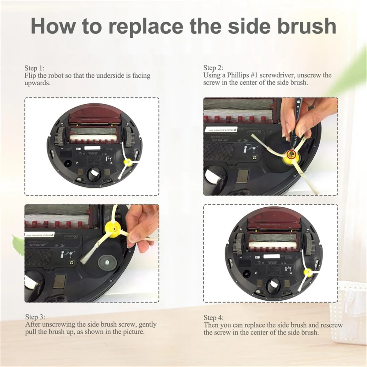 قطع غيار فرشاة جانبية Y37A لسلسلة iRobot Roomba 900 800، 980 960 860 850 861 866 870 890 Vac فرش كنس الحواف