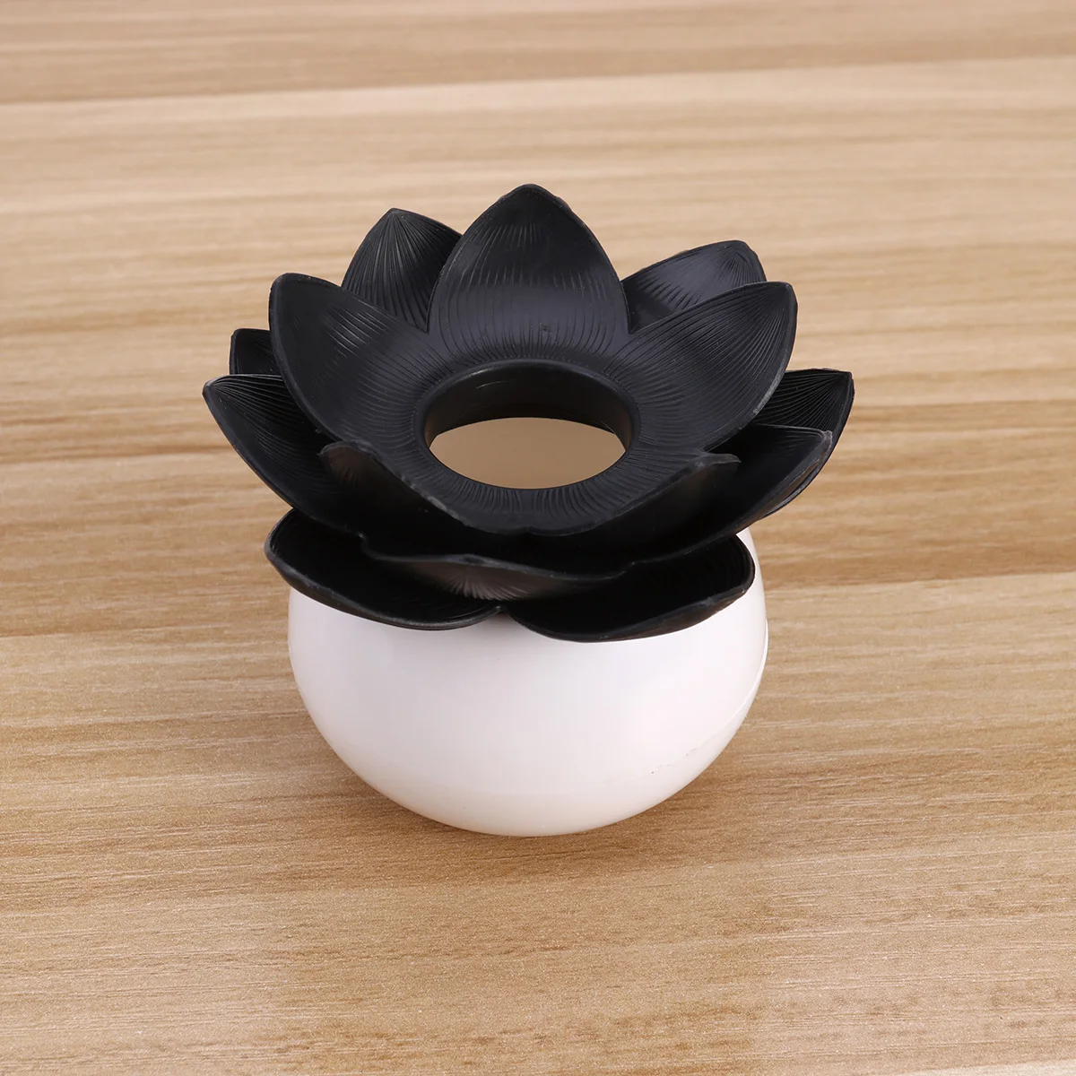 

2pcs Desktop Storage Box Eco Friendly Lotus Shape Toothpick ganizer Swab Holder Dispenser for Home Office Cotton Buds Container