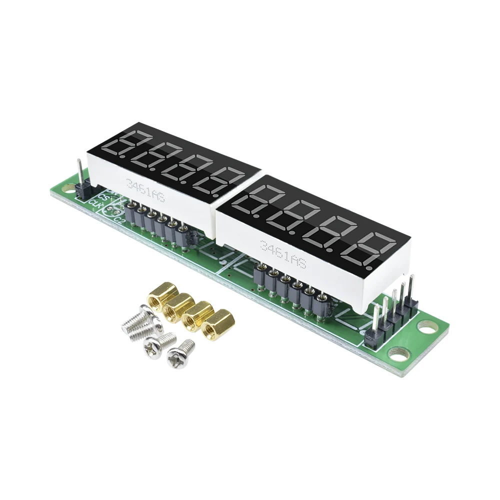 Max7219-ドットマトリックス8桁,デジタル真空管ディスプレイモジュール,LEDディスプレイ,3.3v,5v,マイクロシリアルドライバー,7セグメント