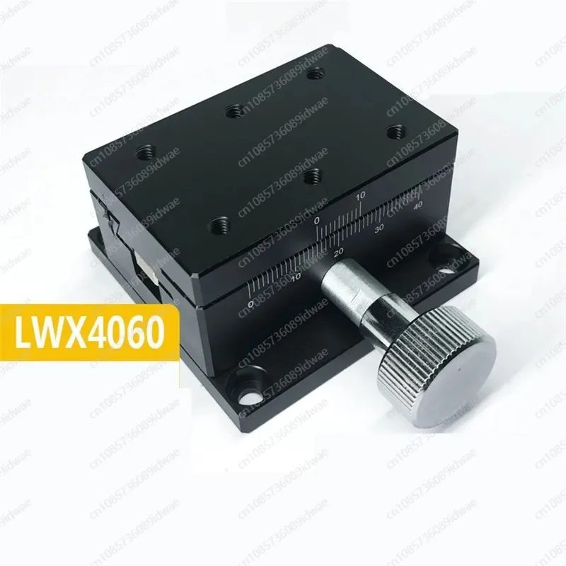 

LWX4060 Rack and pinion dovetail manual displacement platform quick movement adjustment sliding platform