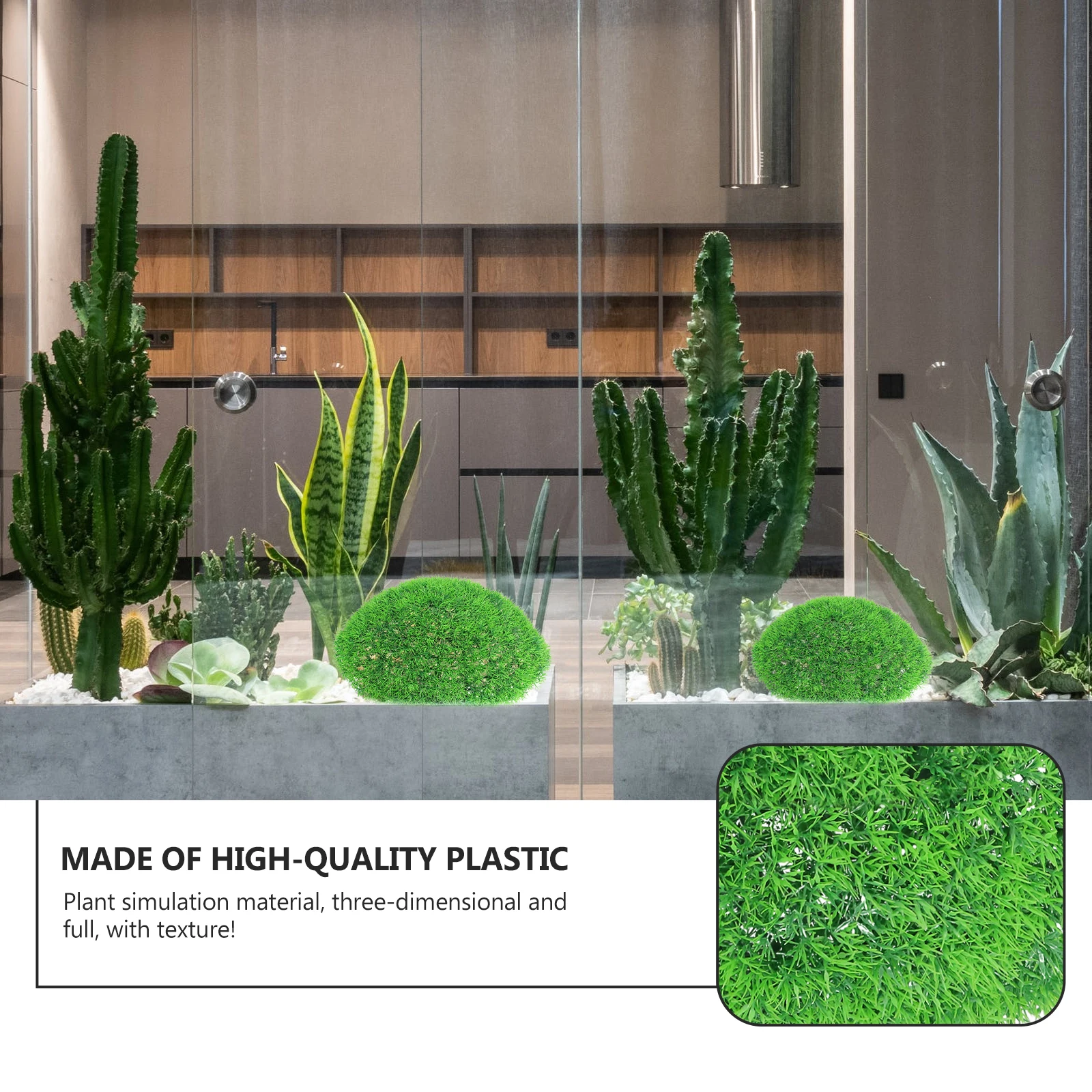 

Artificial Grass Ball Decorative Plant Wall Accessory Pendant Hanging Mall Restaurant Beauty Salon Wedding Home Washable