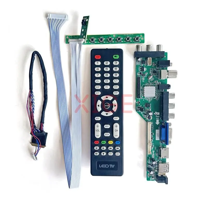 Imagem -03 - para B173hw01 B173hw02 Lp173wf1 Monitor do Portátil Placa Controladora Dvb 17.3 Lvds 40 Pinos Usb av rf Hdmi-compatível Vga 1920*1080 Kit