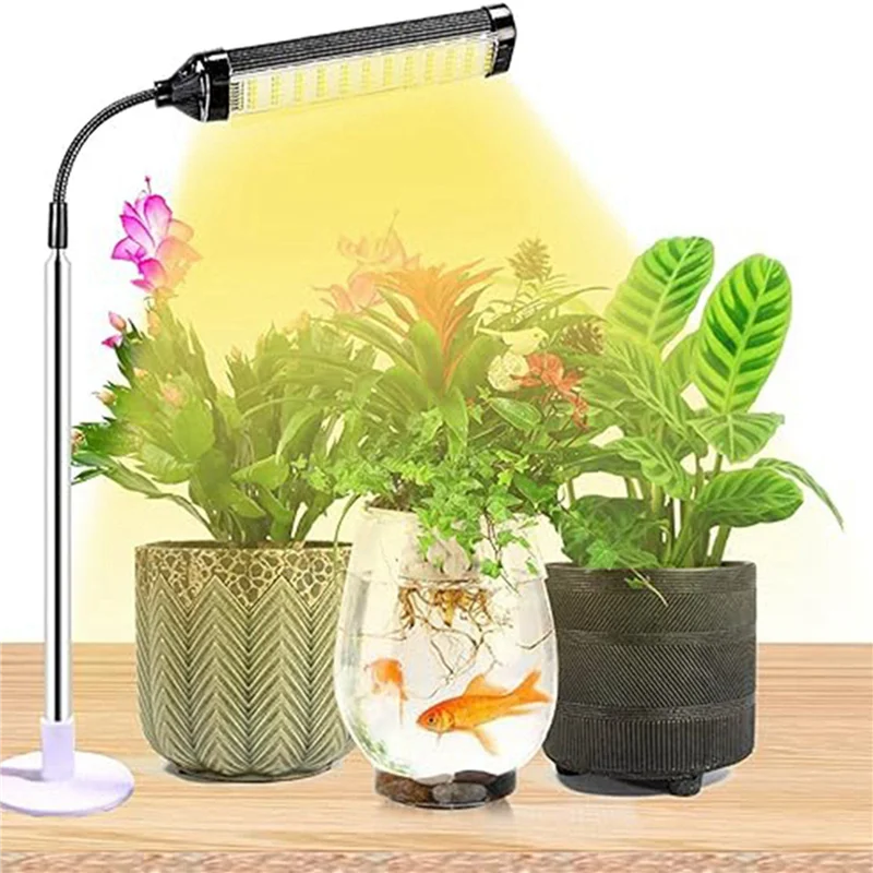 ABRS-2X Grow Lights For Indoor Plants Plant Lamp For Seedlings Succulents Bulbs Full Spectrum Gooseneck Small Plants Growing.