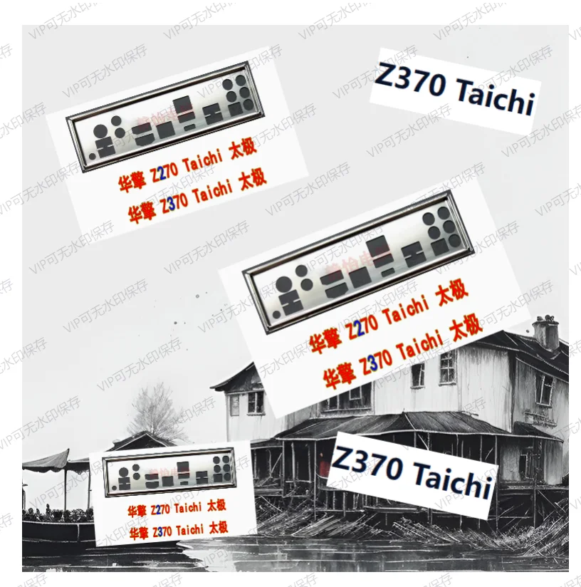 Original io i/o escudo placa traseira blende suporte para asrock z370 taichi asrock z270 taichi