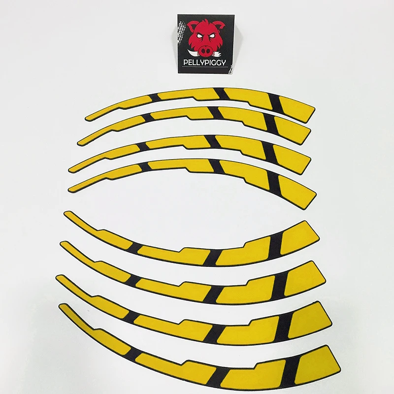 

8PCS/LOT Car Tire Wheels Stickers Car Tuning Universal 3D PVC Conjoined Tire Letter Sticke