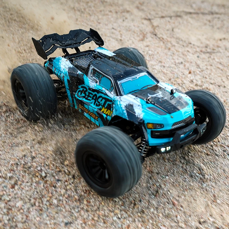 1:16 Off Road 4WD RC Car ze światłami LED 2.4G High Speed 40KM/H lub 80KM/H Zdalnie sterowana szczotka samochodowa lub bezszczotkowa MotorKids Toys