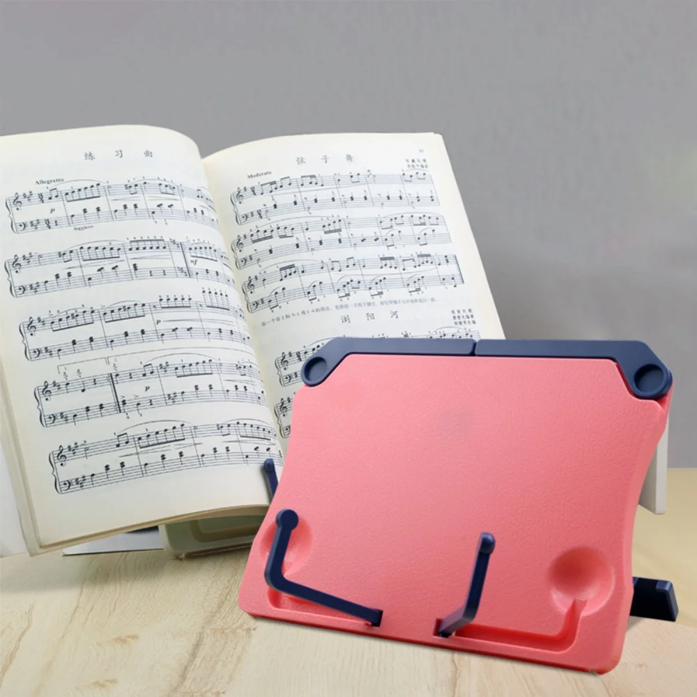 Portable Bookend Stand Adjustable Reading Book Stand Book Recipe Shelf Folding Holder Organizer For Music Score Recipe Tablet