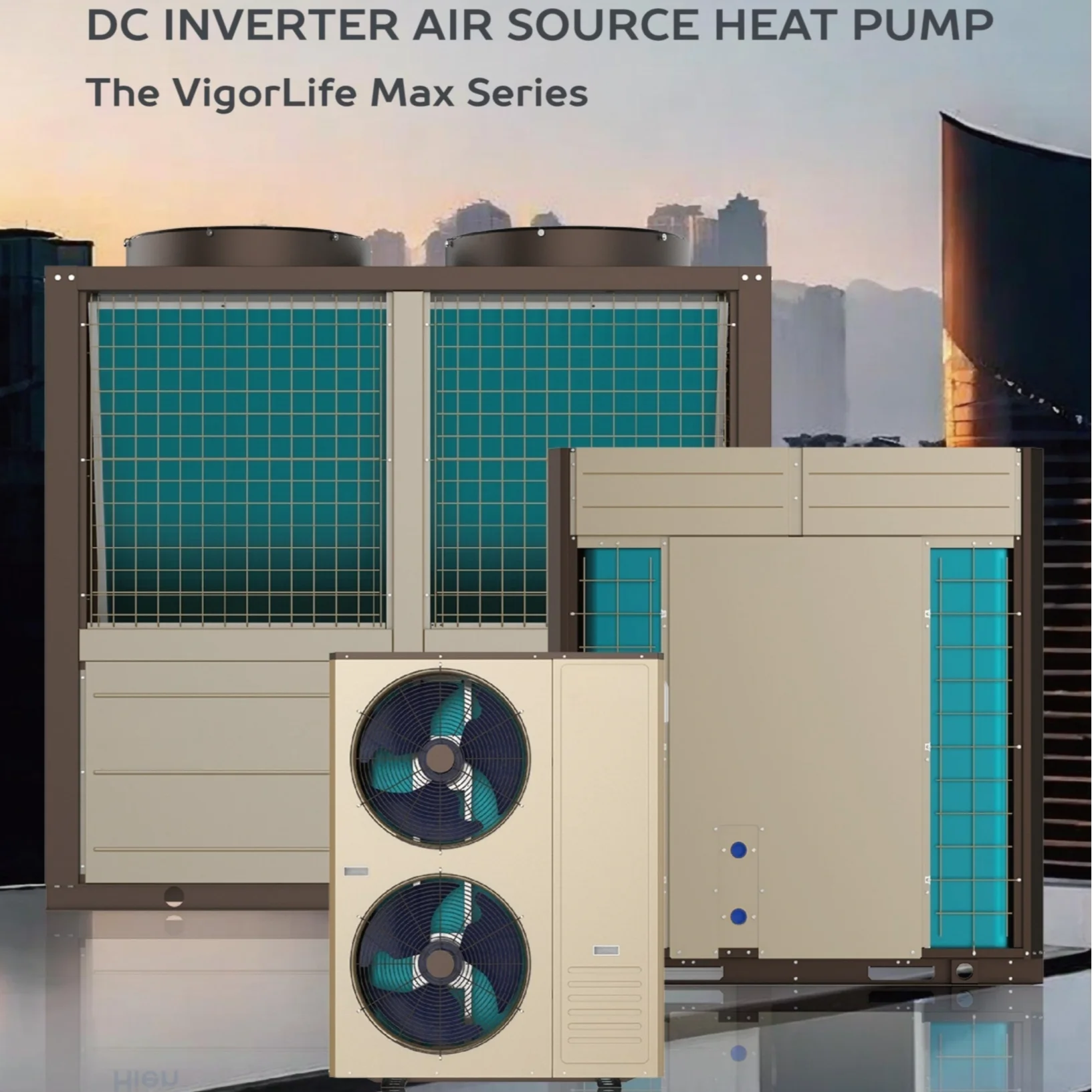 【From China】R32 18Kw Wifi Remote Control Heating Cooling Heat Pump Monoblock Air Source Dc Inverter Multifunction Heat Pump