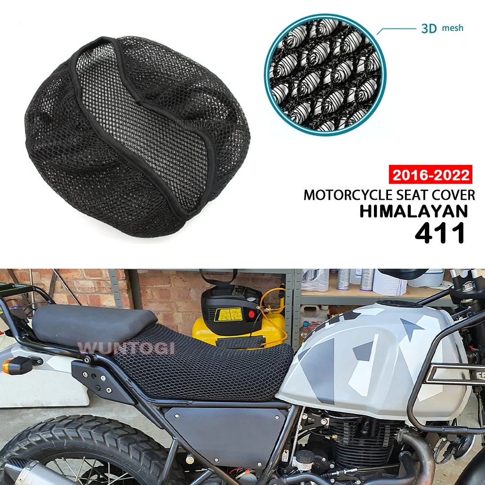 For Royal Enfield Himalayan 411 2016-2022 2021 2020 Motorcycle Seat Cover Seat Protect Cushion 3D Honeycomb Mesh Seat Cushion