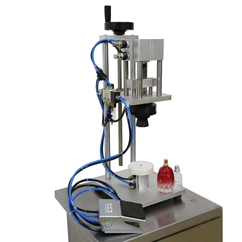 

manual/semi auto crimping for perfume crimping capping machine close the bottle lid machine
