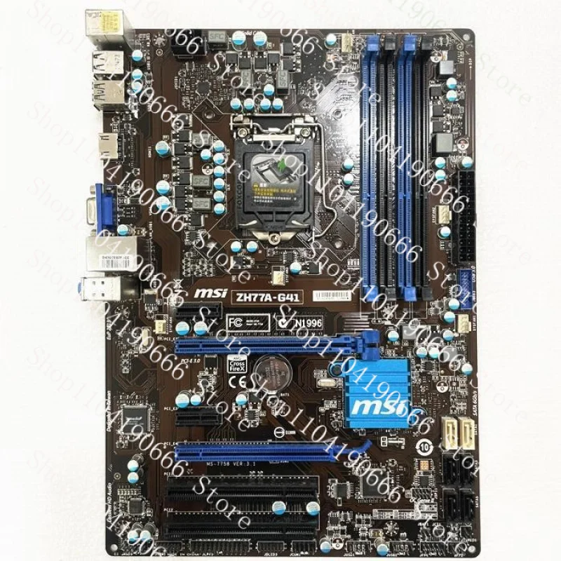 

For MSI ZH77A-G41 motherboard H77 LGA1155 4*DDR3 32G VGA HDMI ATX Tested OK XYG