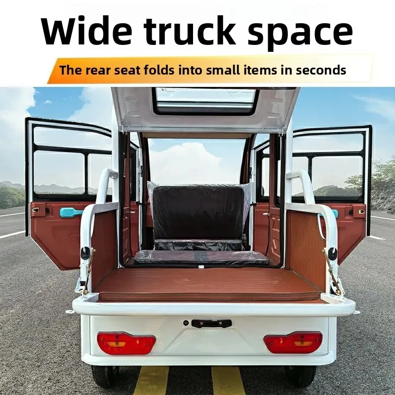 tricycle new fully enclosed adult transportation pickup truck to pick up and drop off children
