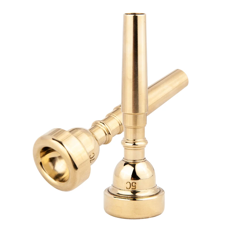 B-Flat Trumpet Instrument Universal 5C7C Mouthpiece Labor-Saving Student Beginner Performance Mouthpiece Silver-Plated Brass Wind Instrument Accessories
