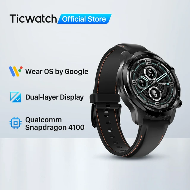 TicWatch Pro 3 GPS Wear OS Smartwatch Men s Sports Smart Watch Dual layer Display Snapdragon Wear 4100 8GB 3 to 45 Days Battery