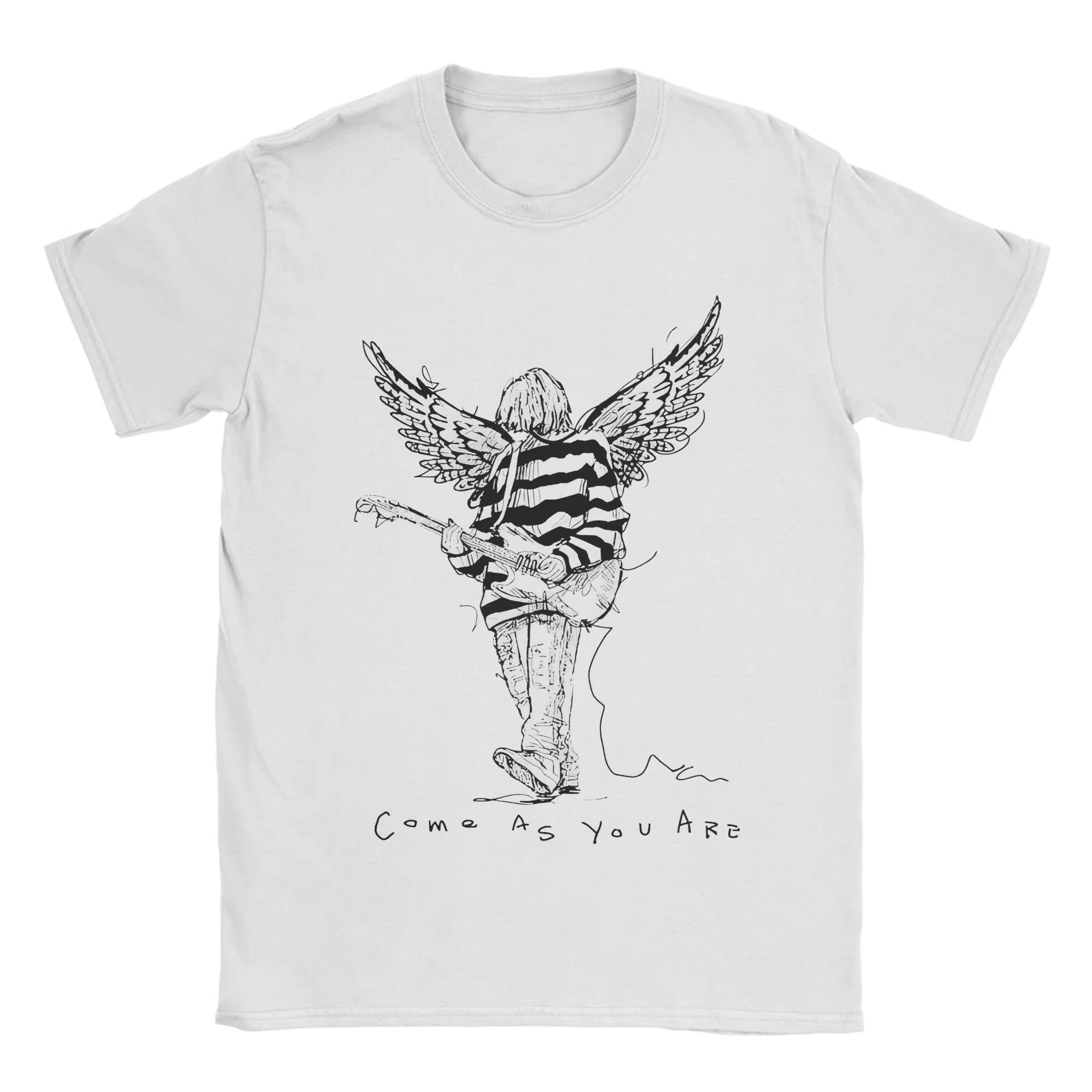 مطبوعة روك نيرفاناس كورت كوبين موسيقى الروك بلايز الرجال القطن قصير الأكمام س الرقبة ملابس الصيف