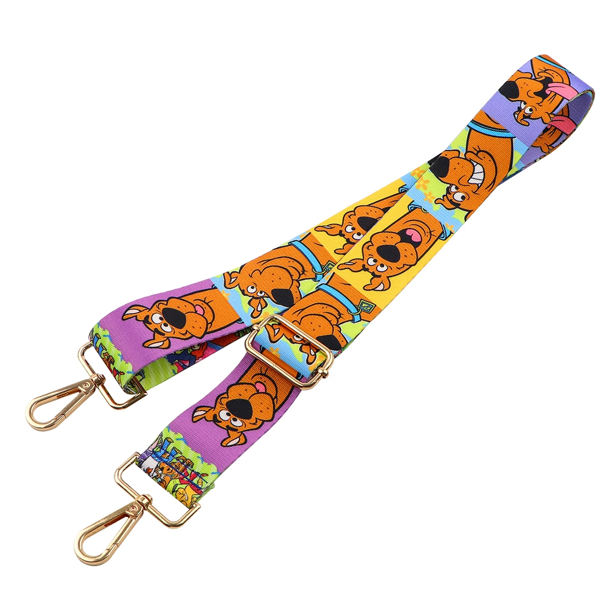 Cute Cartoon Dog Pattern Shoulder Bag Strap Adjustable Wide Belts Replacement Fit For Handbag Crossbody Gold Buckle Accessories