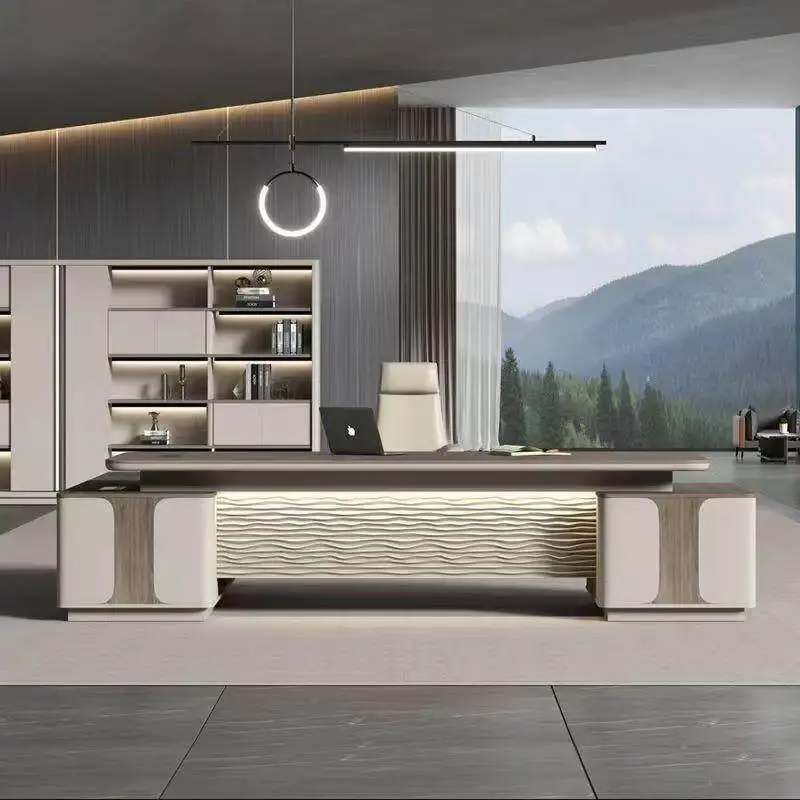 White Desk Simple Modern Office Staff 2 Four Six Eight Seats Card Space Table and Chair Combination Workstation Staff Desk