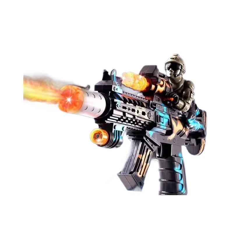 Electric Mist Spray Toy Gun for Boys with Lights Sounds And Vibration  Non-Firing Safe Submachine Gun Model for Preschoolers Kids - AliExpress 26