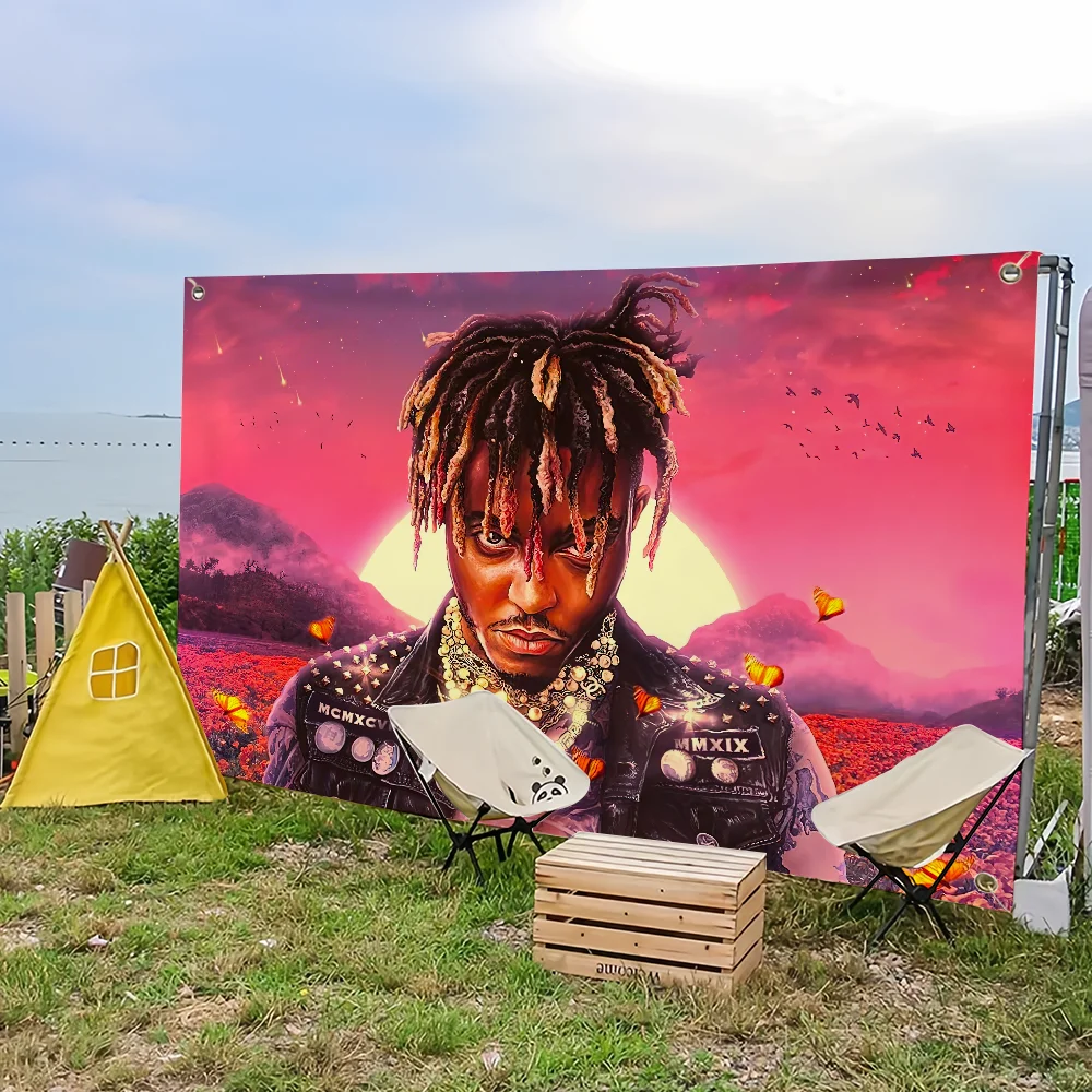 American rapper J-Juice WRLD flag For Picnic Party Camping Banner Outdoor Atmosphere Cloth