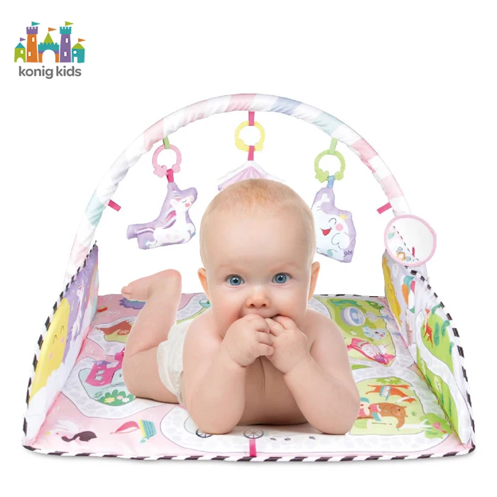 Esteira do jogo do bebê recém-nascido, Jogos infantis, Tummy Time Play Mat, Oyun Halisi