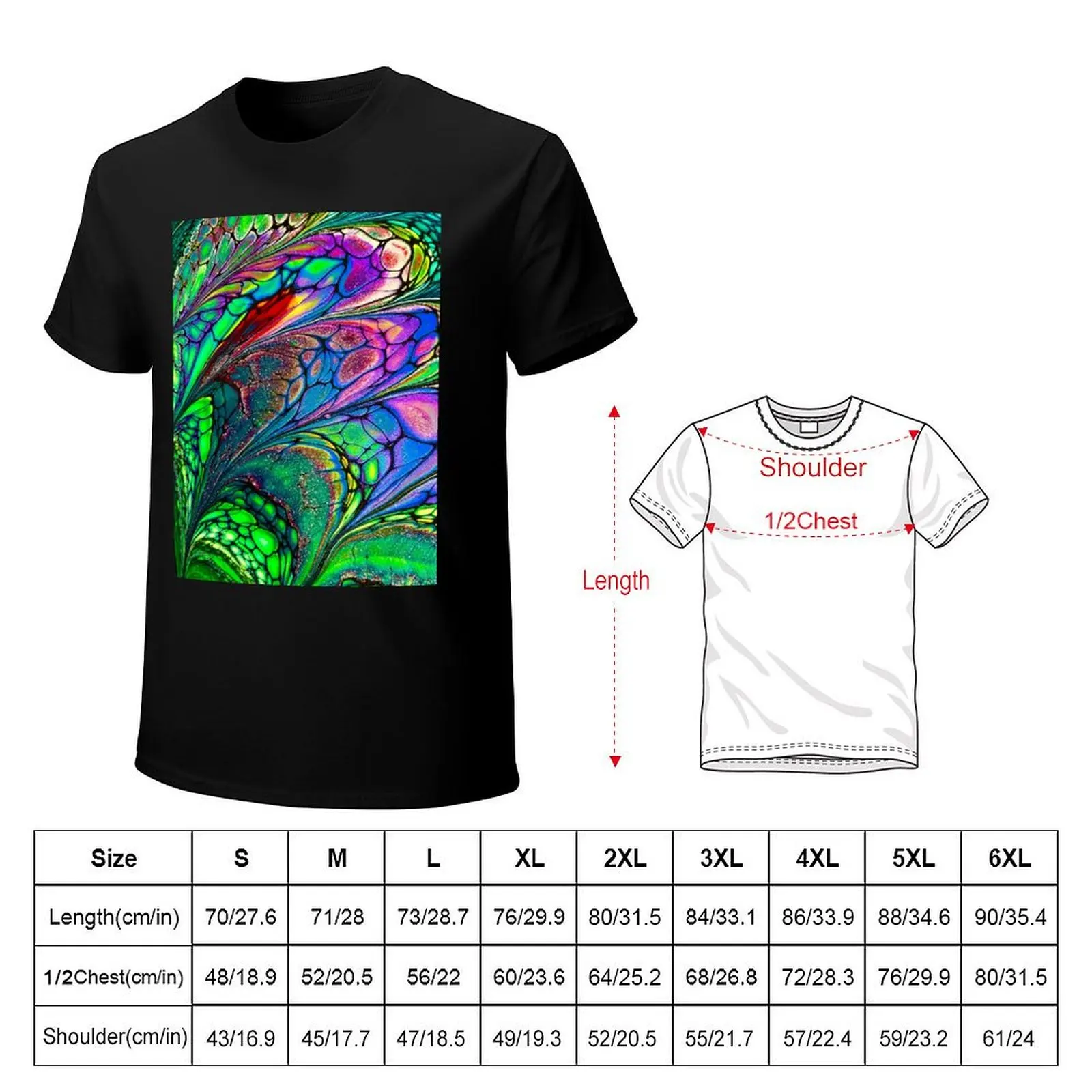 Fancy Fan T-Shirt Relaxed Casual Short Sleeve Tee