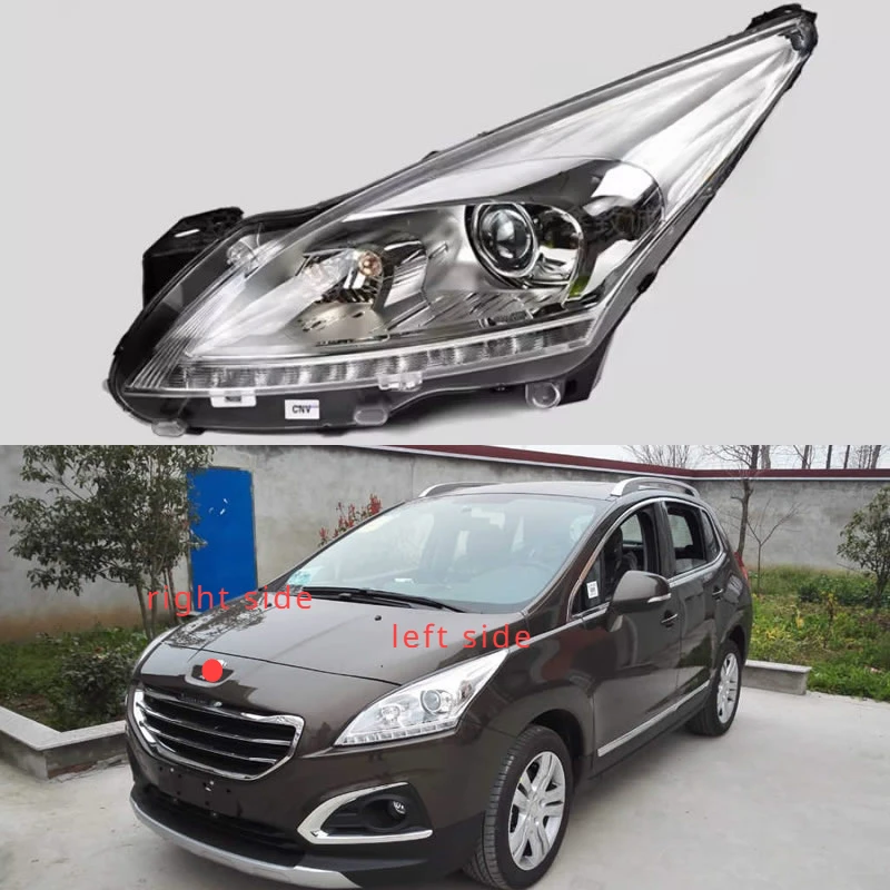 

For Peugeot 3008 Car Accessories headlight assembly width indicator front combination light high and low beam