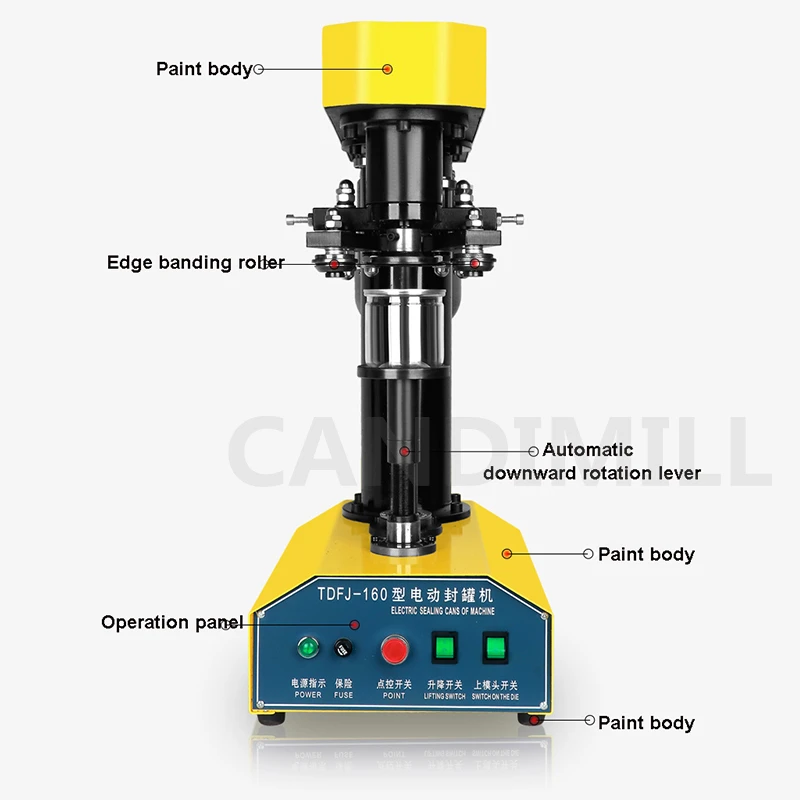 220V Automatic Tin Can Sealer Machine Circular Canned Food Beer Capping Machine Seafood Can Sealing Machine