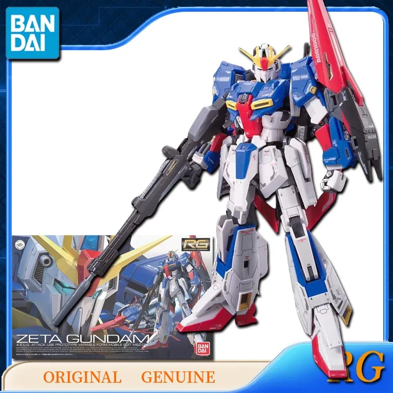 

Bandai оригинальные RG 1/144 ZETA GUNDAM аниме фигурки игрушки детский подарок Коллекционная сборная модель украшения