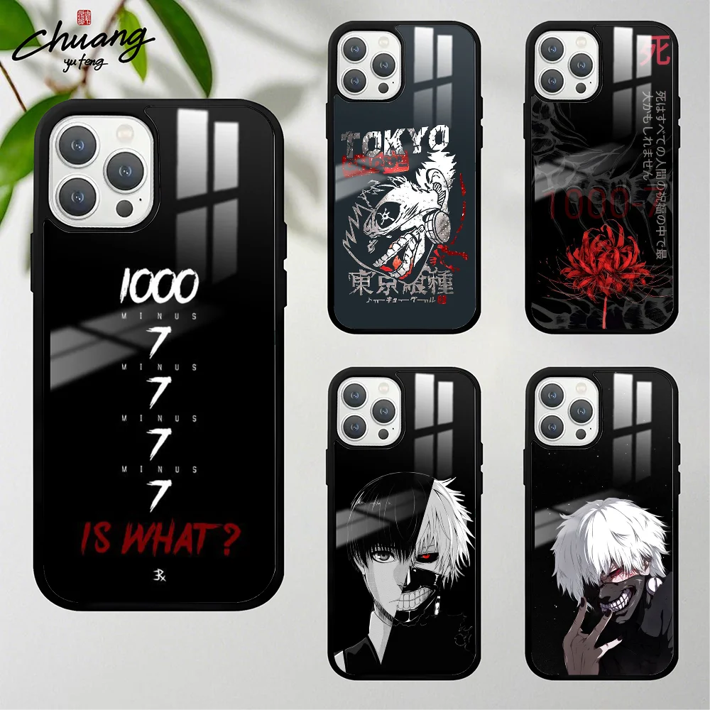 

Anime T-Tokyo G-Ghoul 1000-7 Phone Case For 11 12 13 14 15 16Pro Max mini Plus Frosted mirror Phone Cover