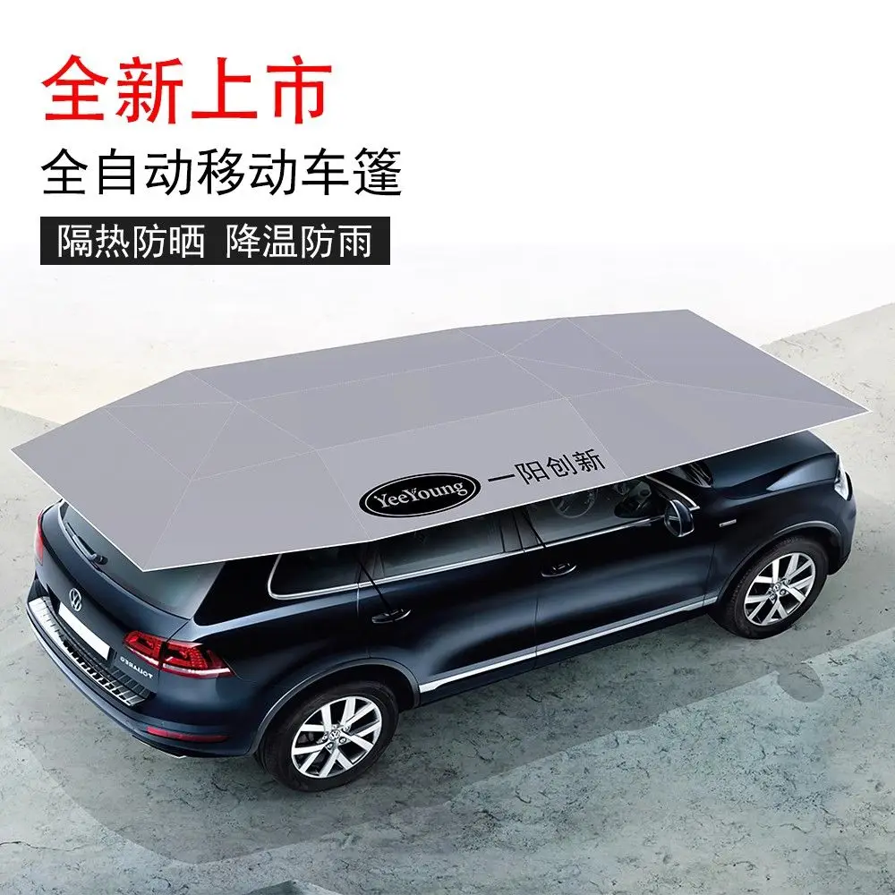 Automatic sunscreen and heat insulation car roof