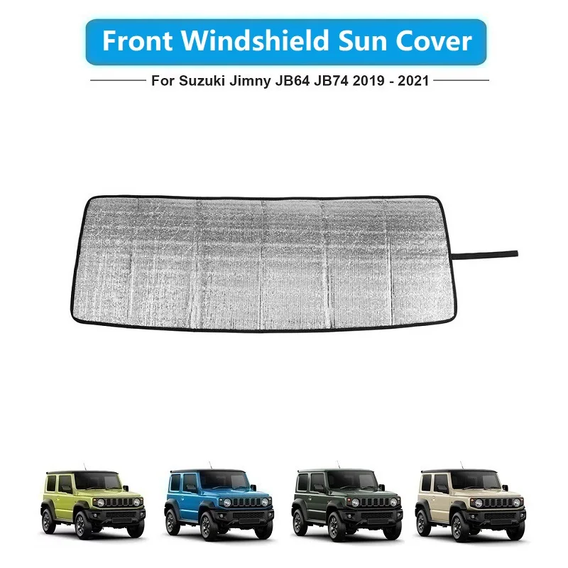 Windshield Sunshades For Jimny Front Windshield Sun Visor Cover For Suzuki Jimny JB64 JB74 2019+ Interior Accessories