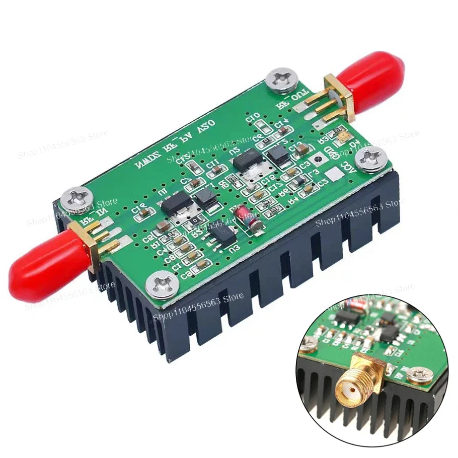 2.4GHz 1W 30dBm RF Power Amplifier, SBB5089+SZA2044 Unidirectional Microwave Amp Gold Plated for WiFi Bluetooth Signal Boost