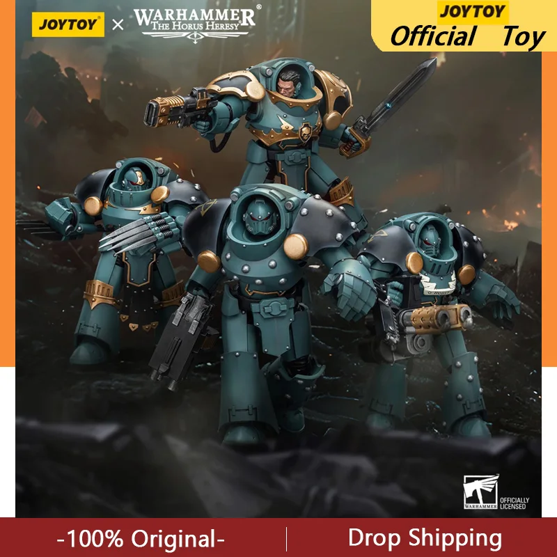 

JOYTOY Warhammer 40k 1/18 Action Figures 14.2cm Sons of Horus Tartaros Terminator Squad Collection Model Toys