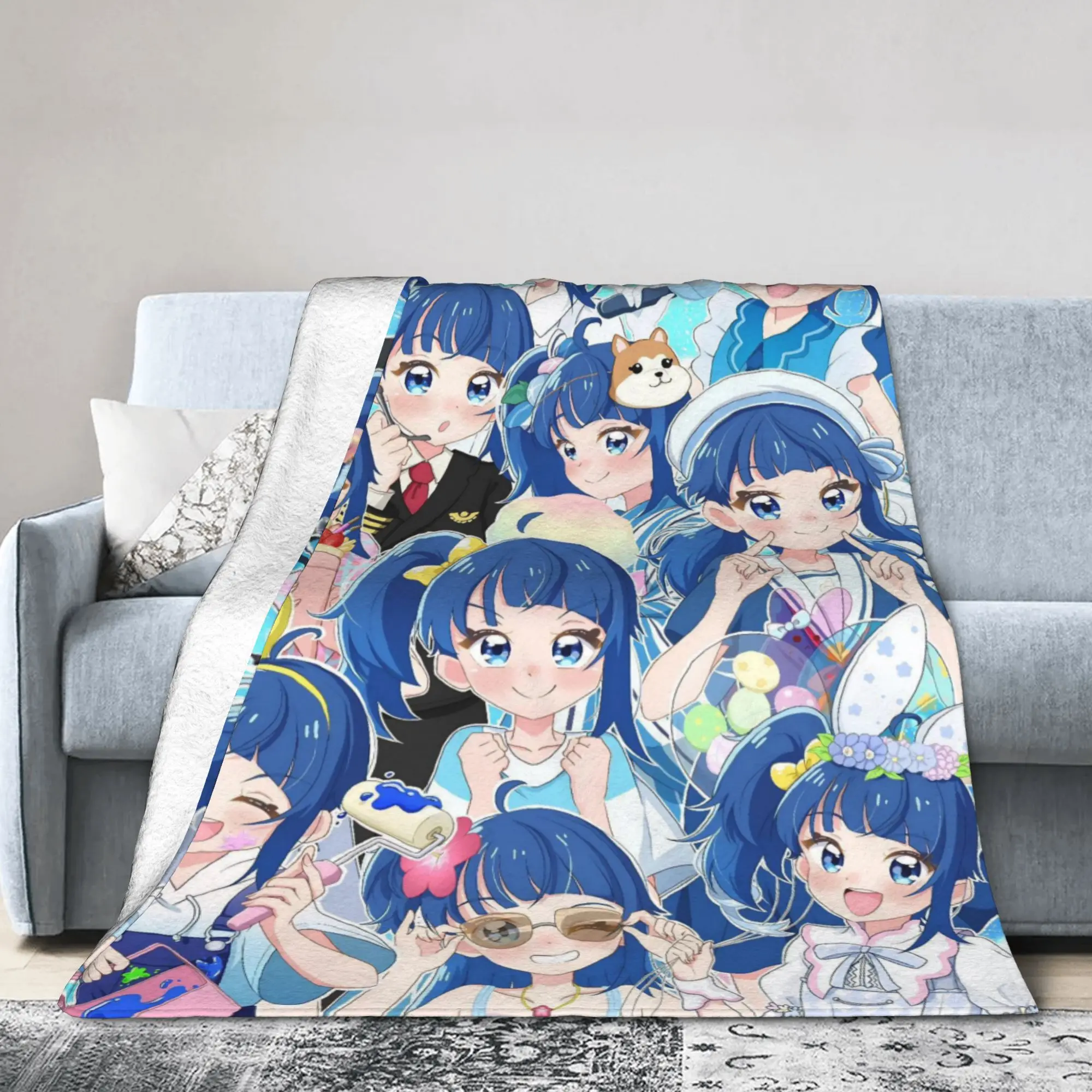 Soaring Sky Pretty Cure Accessories Blanket Super Soft Coral Fleece Plush  Throw Blankets Cozy Bedding Throws
