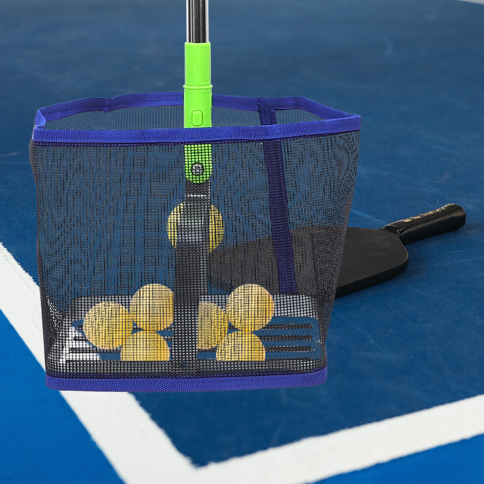 Table Tennis Ball Picker Telescopic Long Handle Portable Durable Tennis Ball Collector Large Capacity Convenient Sports Picker