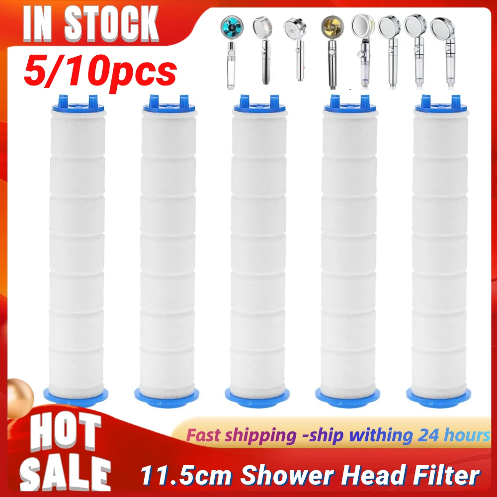 1-10Pcs Shower Head Filter Replacement Showerhead Remove Chlorine/Fluoride/Hard Water/Calcario Hygienic Bathroom Accessories