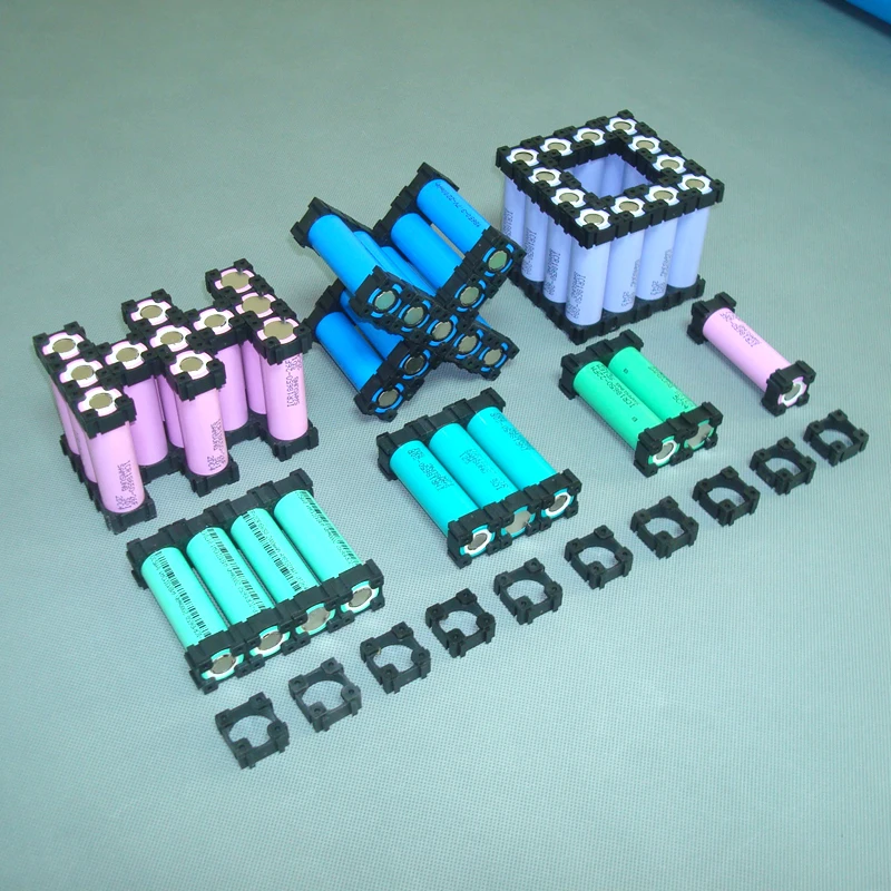 حامل بطارية أسطواني 18650 ، حامل خلية ليثيوم أيون آمن ، مضاد للاهتزاز ، صندوق بلاستيكي 18650 ، 18650