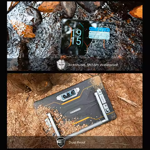 OUKITEL RT8 4G Rugged Tablet PC 6GB+256GB 11" 2K Display Android 13 MediaTek Helio G99 48MP Camera 20000mAh 33W NFC Tablet PC