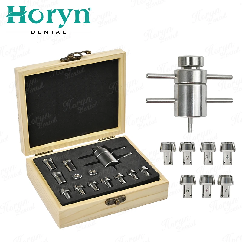 Horyn Dental Handpiece Bearing Removal Tool Set Turbine Cartridge Repair Maintenance Kit for High Speed Air Turbine