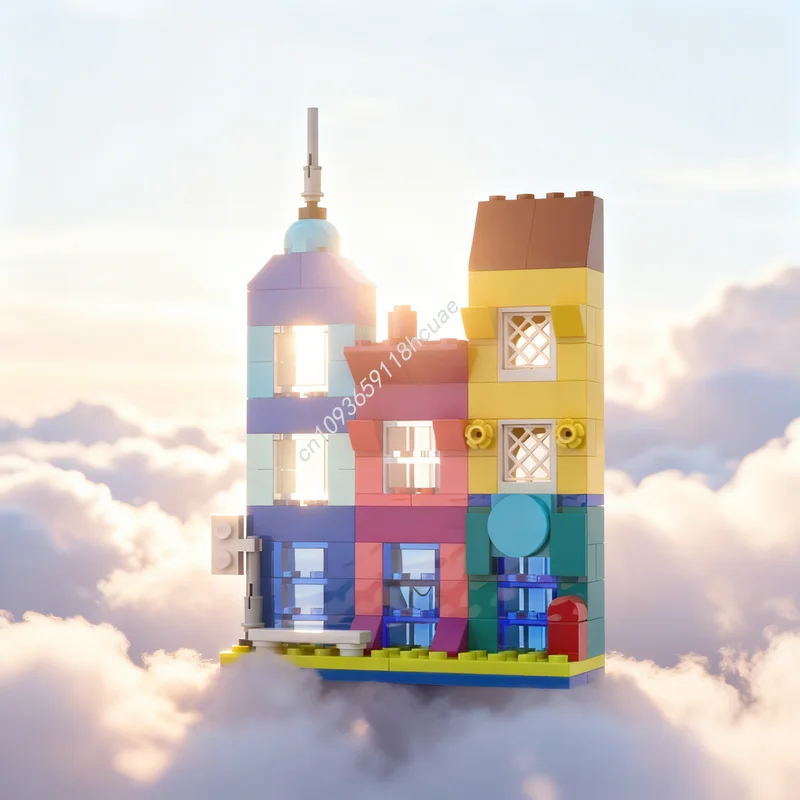 125pcs MOC Classic City Skyline Model Building Blocks Architecture Assemble DIY Toy Creative Festival Gift Idea Education Brick