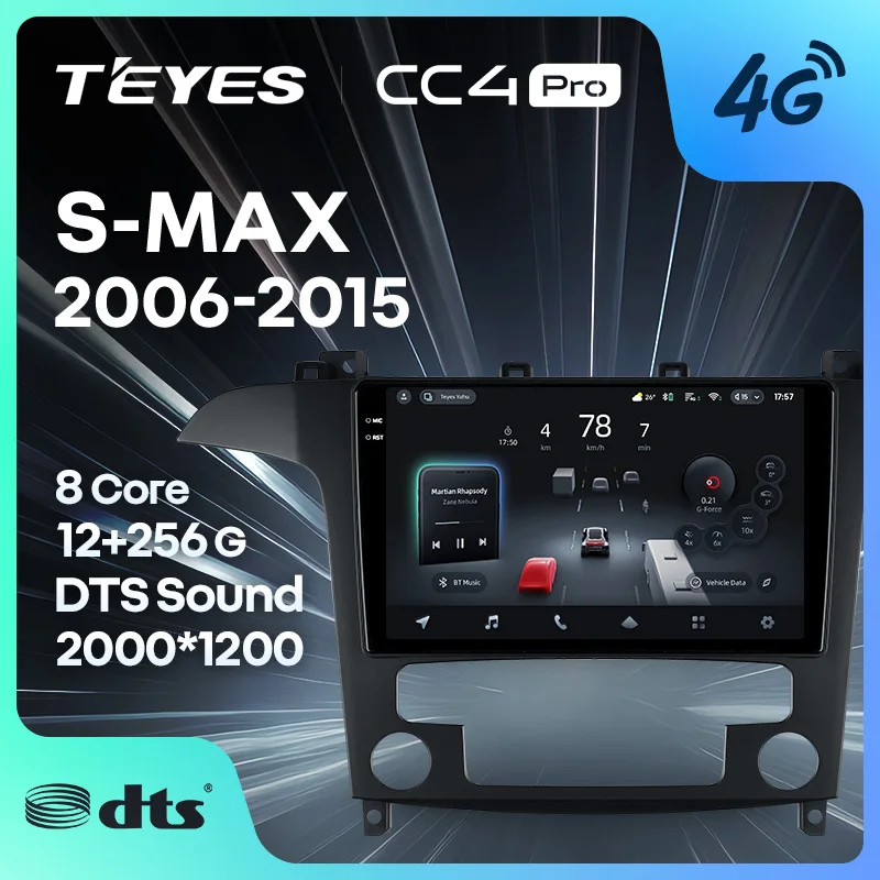 TEYES CC4 PRO For Ford S-MAX S MAX 1 2006 - 2015 CarPlay Radio Multimedia Stereo Car play Android Auto 2DIN Autoradio